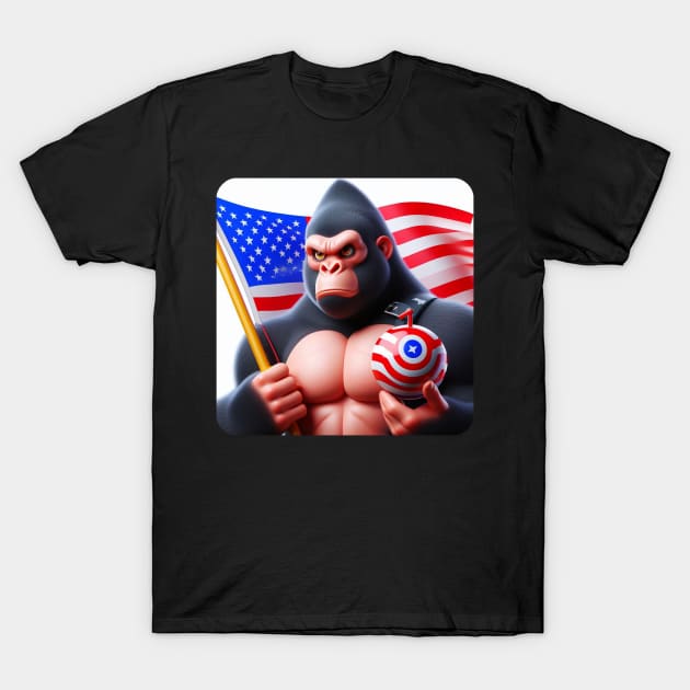 Grumpy Gorilla #10 T-Shirt by The Black Panther